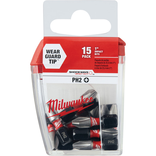 Shockwave Impact Insert Bits, Phillips, #2, 1/4" Drive Distribution Jean Lapalme