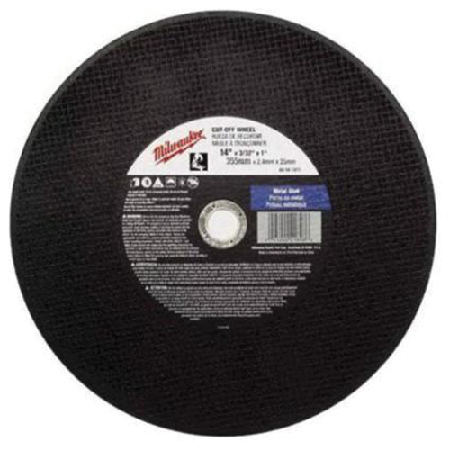 High Speed Cut-Off Wheel, 12" x 1/8", 1" Arbor, Type 1, Aluminum Oxide, 4365 RPM Distribution Jean Lapalme