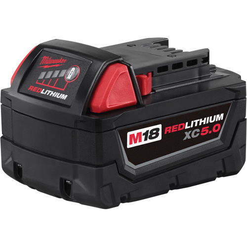 Bloc-piles &agrave; capacit&eacute; &eacute;tendue M18 Redlithium XC5.0 , Lithium-ion, 18 V, 5 A Distribution Jean Lapalme