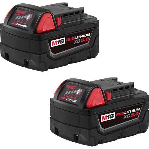 Ensemble de blocs-piles M18 Redlithium, Lithium-ion, 18 V, 5,0 A Distribution Jean Lapalme
