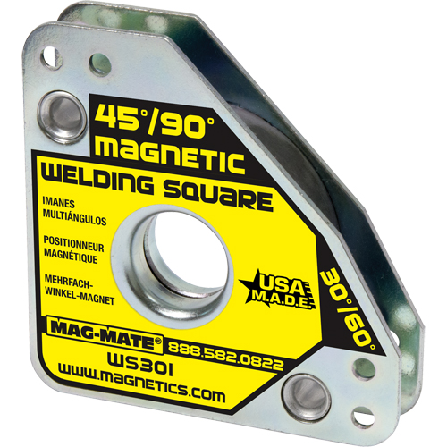 Magnetic Welding Squares, 7-5/8" L x 3/4" W x 3-3/4" H, 60 lbs. Distribution Jean Lapalme