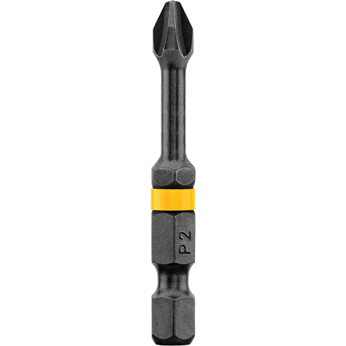 Embout Impact Ready no 2 Phillips 2' de Dewalt, Phillips, Embout #2, Prise 1/4", Longueur 2" Distribution Jean Lapalme