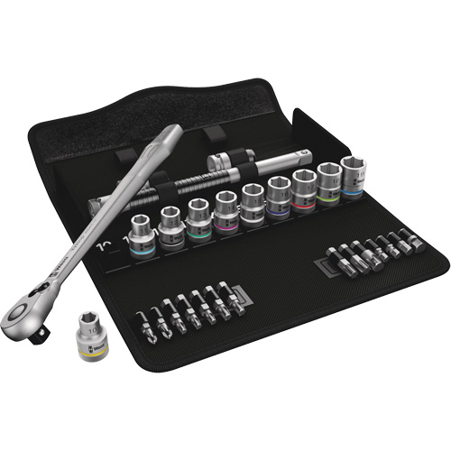 Zyklop Metric Metal Ratchet with Switch Lever Set, 29 Pcs, 1/2" Drive Size Distribution Jean Lapalme