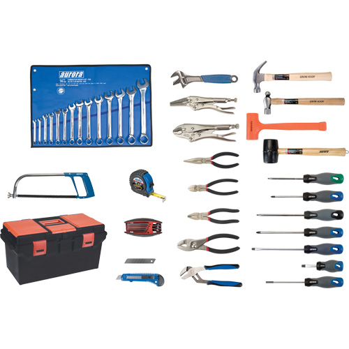 Deluxe Tool Set with Plastic Tool Box, 56 Pieces Distribution Jean Lapalme