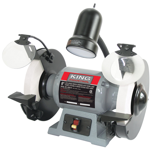 Bench Grinder, 8" Wheel Diameter, 1/2 HP, 1750 RPM Distribution Jean Lapalme