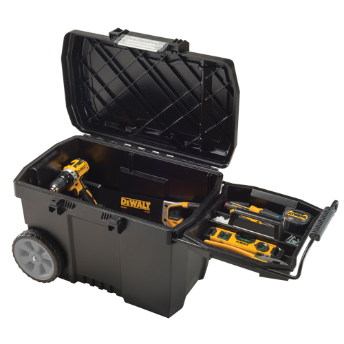 Coffre &agrave; outils pour entrepreneur, 15-19/32" la x 24-13/16" p x 16-1/2" h, Noir Distribution Jean Lapalme