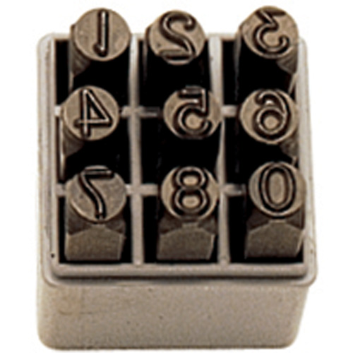 Number Hand Stamp Set, 9 Pieces Distribution Jean Lapalme