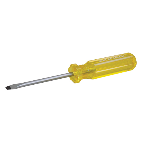 Tournevis &agrave; fente, 1/2", 16-3/4" lo, Prise Plastique Distribution Jean Lapalme