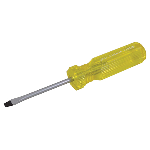 Tournevis &agrave; fente, 3/16", 6-1/2" lo, Prise Plastique Distribution Jean Lapalme