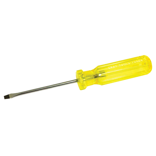 Slotted Screwdriver, 3/16", 8-1/4" L, Plastic Handle Distribution Jean Lapalme