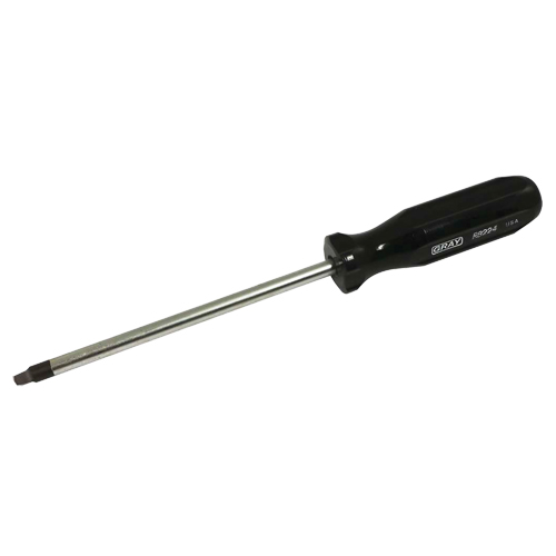 Tournevis &agrave; pointe carr&eacute;e, Tige de #4, Ronde, 9-3/4" lo, Prise en Plastique Distribution Jean Lapalme