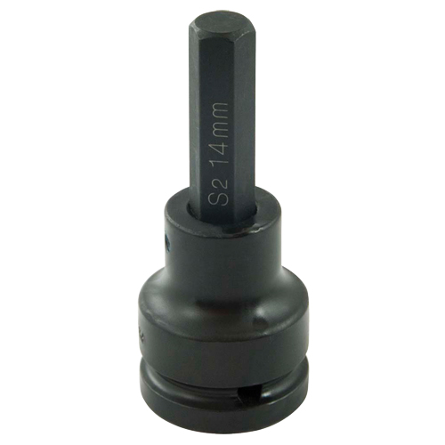 Bit Socket, Hex, 14 mm x 102 mm L, 3/4" Drive Distribution Jean Lapalme