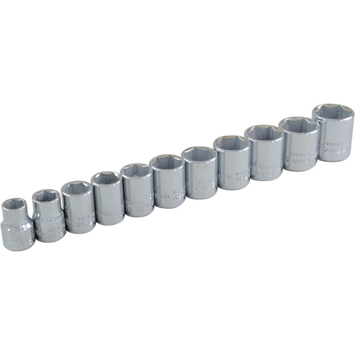 Jeu de douilles, 11 Mcx, Prise de 3/8" Distribution Jean Lapalme