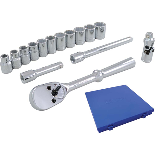 Jeu de douilles et accessoires, 15 Mcx, Prise de 3/8" Distribution Jean Lapalme