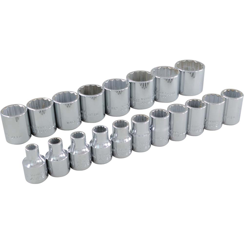 Socket Set, 19 Pcs, 3/8" Drive Size Distribution Jean Lapalme