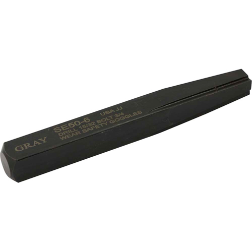 Straight Type Screw Extractor, 6, For Screw Size 3/4", Carbide Distribution Jean Lapalme