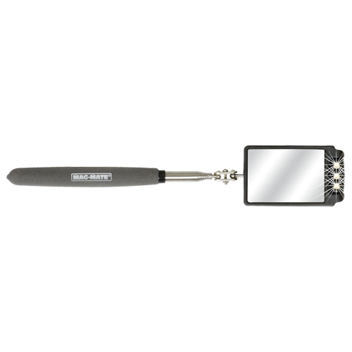 Inspection Mirror, Rectangular, 2-3/4" L x 1-7/8" W, Telescopic Distribution Jean Lapalme