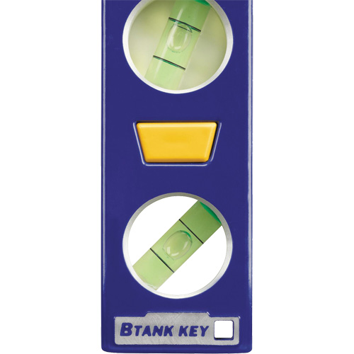 250 Series Heavy-Duty Torpedo Level, 9" L, Aluminum, 4 Vials, Magnetic Distribution Jean Lapalme