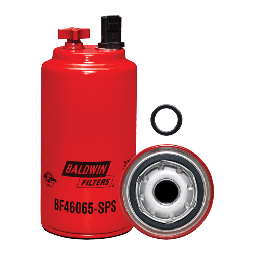BF46065-SPS Filtre &agrave; carburant s&eacute;parateur d'eau &agrave; visser avec drain, orifice pour capteur et capteur r&eacute;utilisable Distribution Jean Lapalme