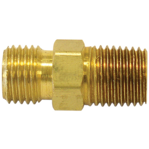 Reducer/Adapter Fitting, 3/8" x 1/4" Dia, Brass Distribution Jean Lapalme