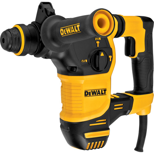 Marteau rotatif SDS Plus en forme de L, 3/16" - 7/8", 8,5 A, 0-5200 coups/min Coups/min, 0-1150 tr/min Tr/min, 2,58 lb-pi Distribution Jean Lapalme