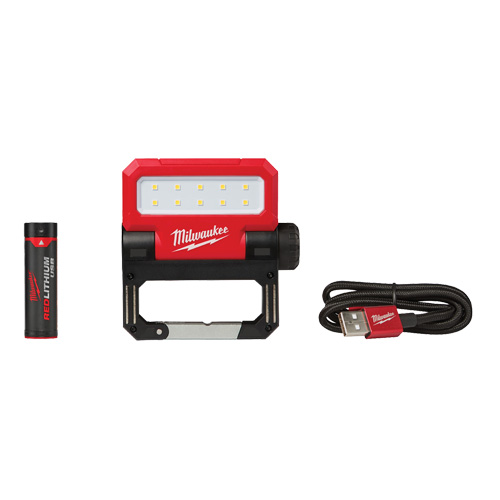 Projecteur d'illumination pivotant Rover USB, DEL, 550 lumens, Piles Rechargeable Distribution Jean Lapalme