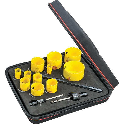 Trousse de scies-cloches industrielles, 14 morcea Distribution Jean Lapalme