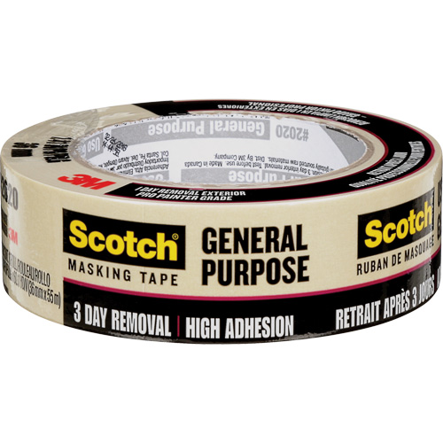 Ruban-cache Scotch pour entrepreneurs 2020, 36 mm (1-1/2") x 55 m (180'), Beige Distribution Jean Lapalme