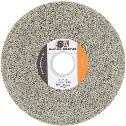 Meule &agrave; usage g&eacute;n&eacute;ral Standard Abrasives, 6" dia., Grain Moyen, Oxyde d'aluminium Distribution Jean Lapalme