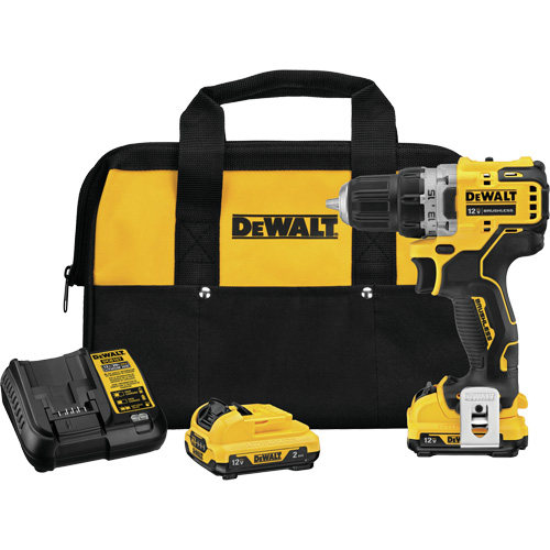 Trousse de perceuse-visseuse avec moteur sans brosse Xtreme, Lithium-ion, 12 V, Mandrin 3/8", Couple 250 UWO Distribution Jean Lapalme