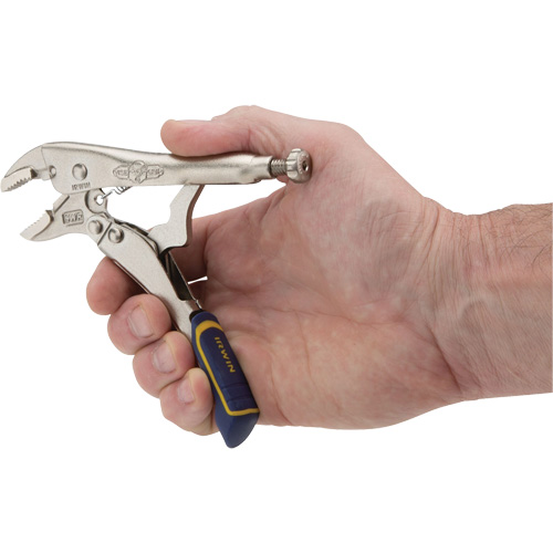 Fast Release Locking Pliers with Wire Cutter, 5" Length, Curved Jaw Distribution Jean Lapalme