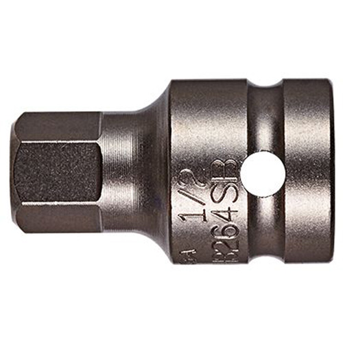 Socket Bit, Hex, 1/4" x 1-1/2" L, 1/2" Drive Distribution Jean Lapalme