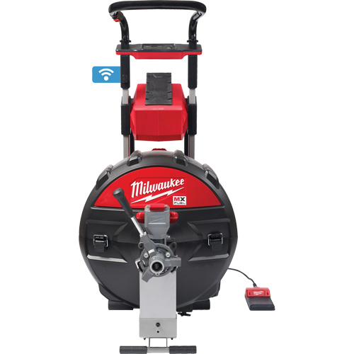 Machine &agrave; tambour d&eacute;gout MX Fuel avec PowerTredz, &eacute;lectrique, 5/8" x 100' et 3/4" x 100' Distribution Jean Lapalme