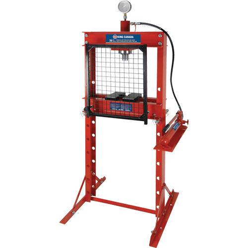 Hydraulic Shop Press with Grid Guard, 20 tons Capacity Distribution Jean Lapalme