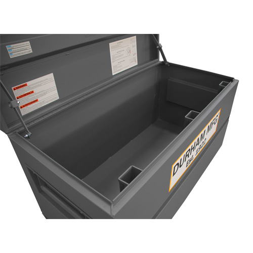 Boîte de rangement pour le chantier, 48" x 24" x 27-13/16", Acier, Gris Distribution Jean Lapalme