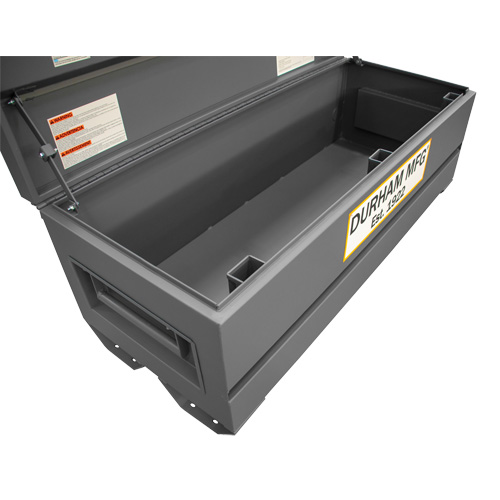 Boîte de rangement pour le chantier, 60" x 24" x 22-3/4", Acier, Gris Distribution Jean Lapalme