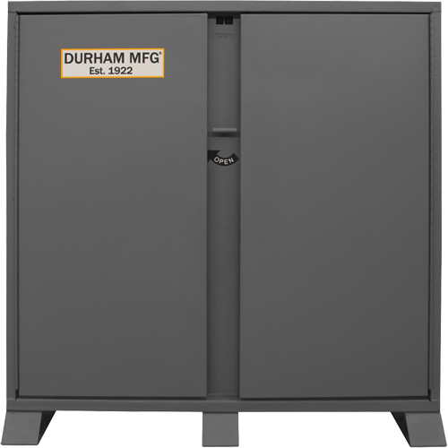 Armoire de rangement avec tablettes pour le chantier, Acier, 47,5 pi³, Gris Distribution Jean Lapalme