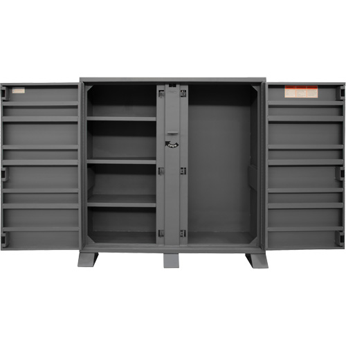 Armoire de rangement avec tablettes pour le chantier, Acier, 47,5 pi³, Gris Distribution Jean Lapalme