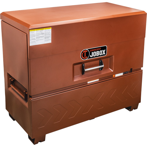 Coffre de style piano avec panneau frontal ouvrant Site-Vault, 74" la x 31" p x 51" h, Orange Distribution Jean Lapalme