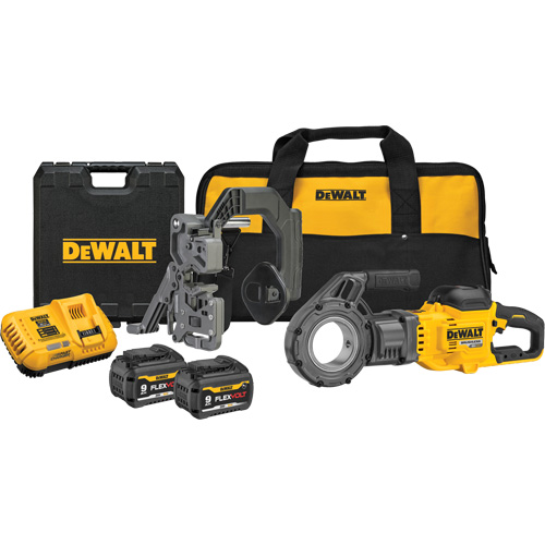 Trousse de fili&egrave;re &agrave; tuyaux sans fil FlexVolt Max*, 30 tr/min, Filetage de la tige 1/2" - 2" Distribution Jean Lapalme