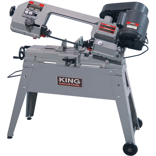 Metal Cutting Band Saw, Horizontal/Vertical, 5" Round and 4-1/2" x 6" Rectangular Cutting Capacity Distribution Jean Lapalme