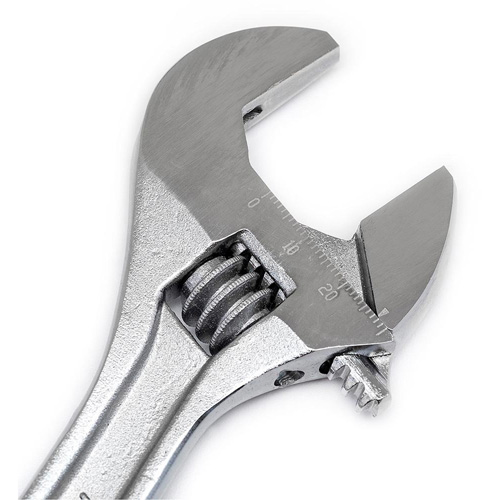 Adjustable Wrench - Bagged, 8" L, 1-1/8"/29 mm Max Width, Chrome Distribution Jean Lapalme