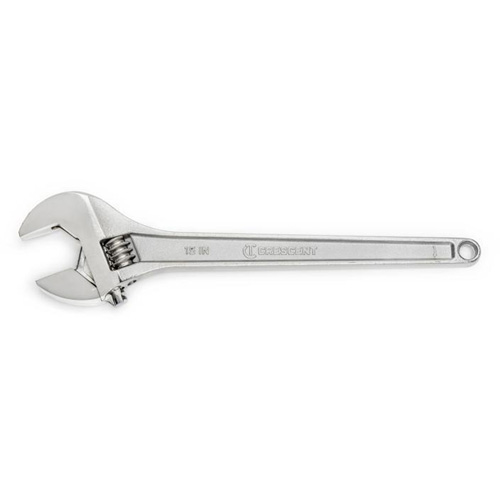 Adjustable Wrench, 15" L, 1-11/16" Max Width, Chrome Distribution Jean Lapalme