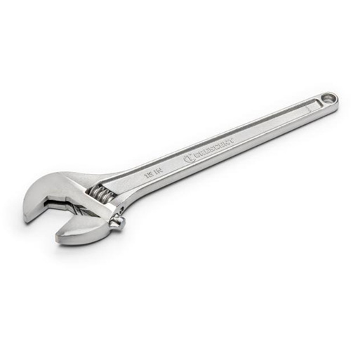 Adjustable Wrench, 15" L, 1-11/16" Max Width, Chrome Distribution Jean Lapalme