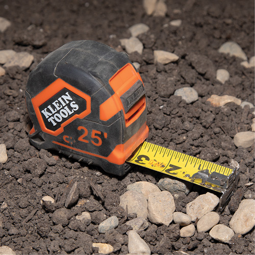 Magnetic Double-Hook Tape Measure, 25', Imperial Graduations Distribution Jean Lapalme
