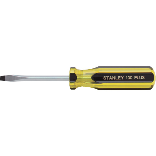 Tournevis pour &eacute;crous &agrave; fente 100 PLUS, Tige de 3/16", Ronde, Prise en Plastique Distribution Jean Lapalme