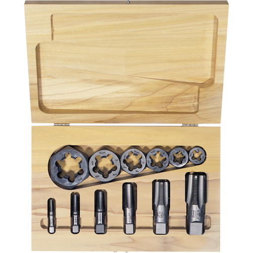 Hexagon Re-threading Tap & Die Set, 12 Pieces Distribution Jean Lapalme