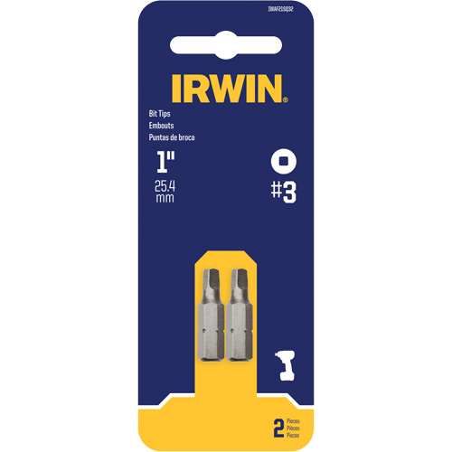 Insert Bits, Square, #3, 1/4" Drive Distribution Jean Lapalme