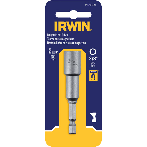 Nutsetter, 3/8" Tip, 1/4" Drive, 2-9/16" L, Magnetic Distribution Jean Lapalme