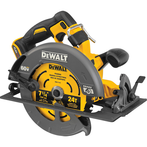 Scie circulaire sans balai Flexvolt Max avec frein &eacute;lectrique (outil seulement), 7-1/4", 60 V Distribution Jean Lapalme